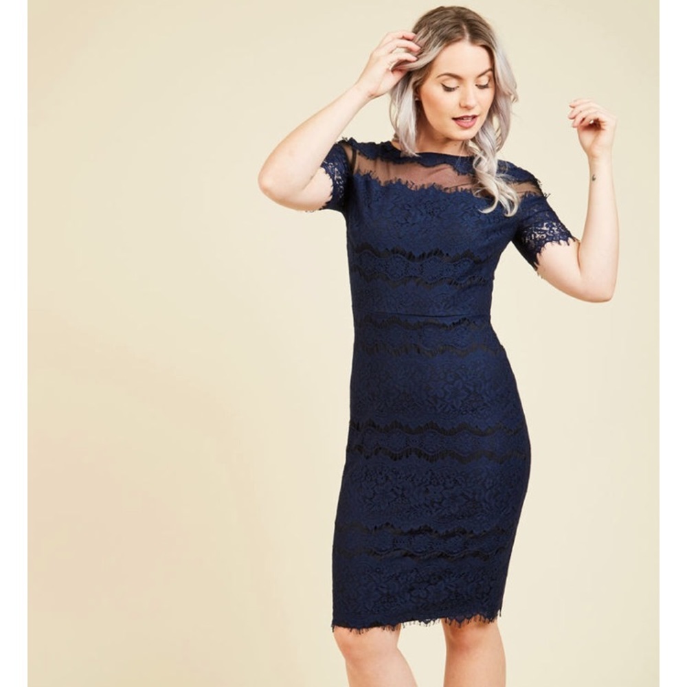 ModCloth Fete-Ready Flawlessness Lace Dress Sz 12